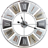 24" Vintage Industrial Wall Clock - Sorbus Home